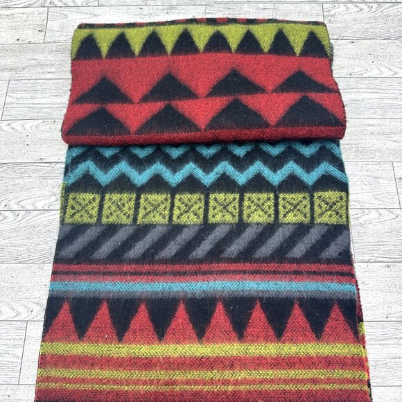 100% Cashmere Made in Scotland 11.5" x 63" Scarf (Blue Red, Black, Purple) - Picture 6 of 8